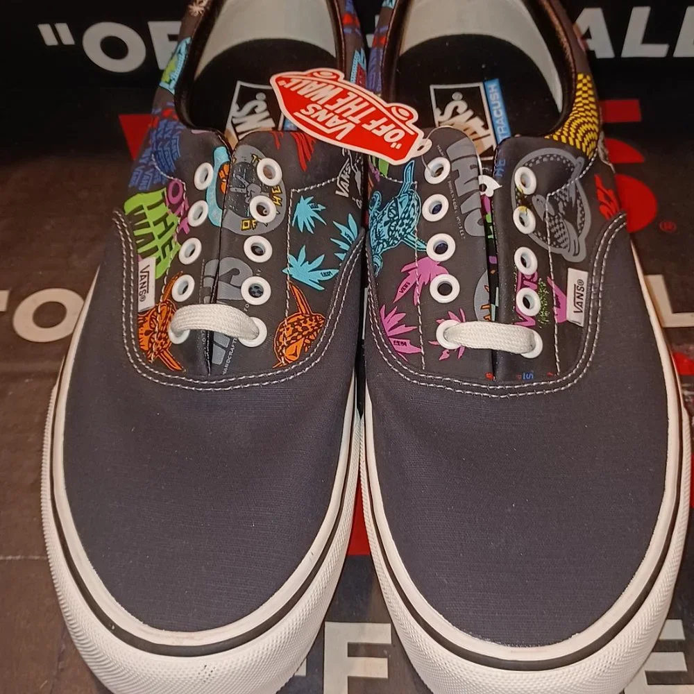 Vans Men's 11.5 Era SF V66 Logo Black Multi VN0A3MUHW95